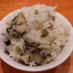 麺屋 六感堂 - 牡蠣とオリーブ（チャコ飯）