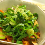 お好み焼き 越田 - おつまみのとろとろキムチ！
キムチとオクラの食感がグー！