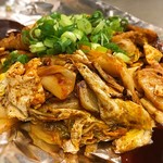 お好み焼き 越田 - 豚キムチ