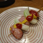 やきとり横丁 - ウインナーと玉ねぎ