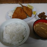 Shokudou Ichifuku - アジフライ定食＠６６０