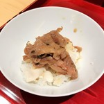 銀座 しのはら - 飛騨牛を載せて