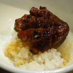 炭火焼肉 矢つぐ - （卵浸しご飯のせ）