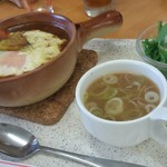 実のり食堂 - 濃厚焼チーズカレー