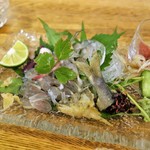 ビストロ割烹 YAOYA - 鮎 背ごし