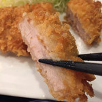 あるふぁ・がーでん - ホテルの夕食付きプラン。
”四季折々の日替わり定食”を選んだら、とんかつ定食でした