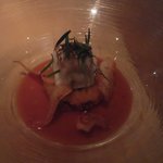 温前菜：真鯛のヴァポーレ 海老のソース（2017.9）