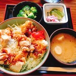 텐구노 챠야 - 日替りランチ  とりから丼  650円
