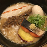 饗 くろ喜 - 秋鮭の味噌そば（1,200円）※季節の限定 2017.9