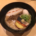 饗 くろ喜 - 秋鮭の味噌そば（1,200円）※季節の限定 2017.9