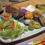 藍風珈琲店 - 本日の己書プレート２０１７．９