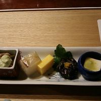 西梅田 禅園 - 桜色コース料理 4,752円 (税サ込) [①先付] 2017年9月