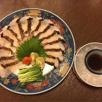 たらふく 梅田堂山店 - 鱧の焼き霜造り