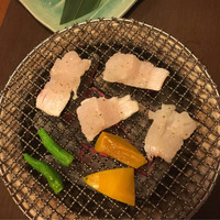 たらふく 梅田堂山店 - 鱧の炭焼き