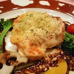 ちびムージャン - 白身魚とえび　バルサミコソース