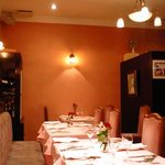 ちびムージャン - 優しいピンクのテーブルクロス