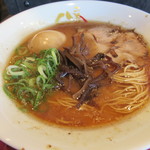 秋葉原拉麺劇場　らーめん二男坊 - 煮玉子黒ラーメン