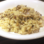 Cheese risotto made with rice from Utsumi Farm