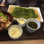 かごの屋 堺もず店 - とろろステーキ丼茶そばセット