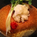 黒森庵 - 辛味大根、赤胡椒、かいわれ