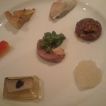 レストラン ルスティク - オードブル（鮑、他）