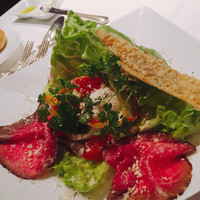代官山ASO チェレステ 二子玉川店 - 和牛のプレザオラとシーザーサラダ