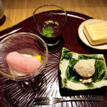 馳走 とし藤 - デザートは4種類全ていただきました（≧∇≦）