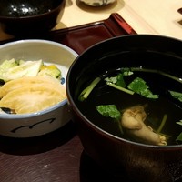 赤坂ふきぬき - 肝吸いと香の物