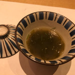 鮓 きずな - 鳴門の鮑と九十九里蛤の出汁 青森のあおさのり