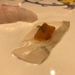 鮓 きずな - 明石あまてがれいポン酢のジュレ