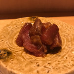 鮓 きずな - 気仙沼鰹 藁燻 九州モロ味噌と