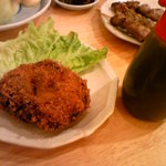 もつ焼き 肉の佐藤 - メンチカツ