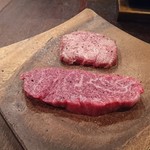 やきにく じゅん亭 - 厚切り上タンと本日のおすすめ赤身(マルシン)