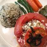 スパルタ - トマトピーマンの肉・米詰め。
      美味し。