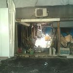 きつねや - 火事場の跡