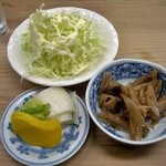 中華料理 七面鳥 - 七面鳥セット（キャベツ・小鉢・お新香・スープ）