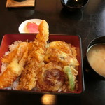 おかむら - かに天重セット