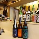 蓬左茶寮 - 本日の日本酒ラインアップ、前から９種類！！！