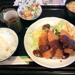 こころ - 豚ヒレカツ定食（控えめ）500円