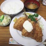 とんかつ八千代 - アジフライ定食