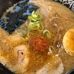 Raamen Kagetsu Arashi - 嵐げんこつラーメン(醤油)
                        バリ辛ハバネロ追加