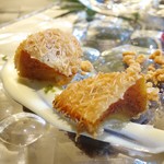 ル ミュゼ ドゥ アッシュ - 柿のカダイフ揚げ　アングレーズシトロン