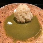 鮨みなと - 肝ソース２ シャリ