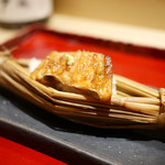 銀座 しのはら - 蒸物　穴子と和栗、銀杏の飯蒸し