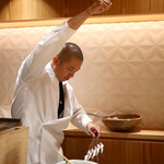 銀座 しのはら - 今日の塩振り王子は一段と高い！