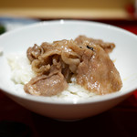 銀座 しのはら - 松茸ご飯　飛騨牛のせ