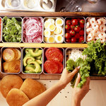 軽井沢フラットブレッズ - 新鮮野菜がたっぷり入ったサンドウィッチ!!