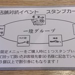 麺屋一燈 - 「牛を使った限定ラーメン」スタンプカード