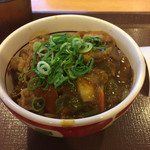 すき家 - カレー南蛮牛丼（ミニ）