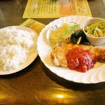 みすたーらいおん - ライス　舌平目のムニエルとポークカツレツ